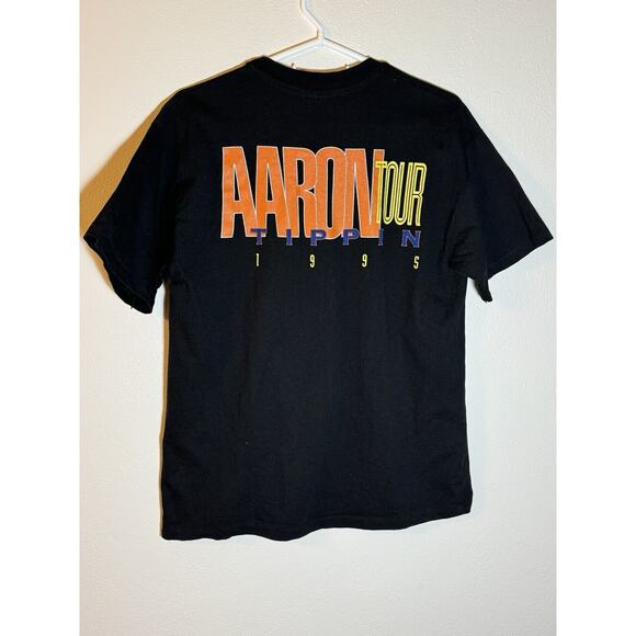 Vintage 1990's Aaron Tippin "Looking Back at Myself" T Shirt Men's Large READ - Picture 6 of 9